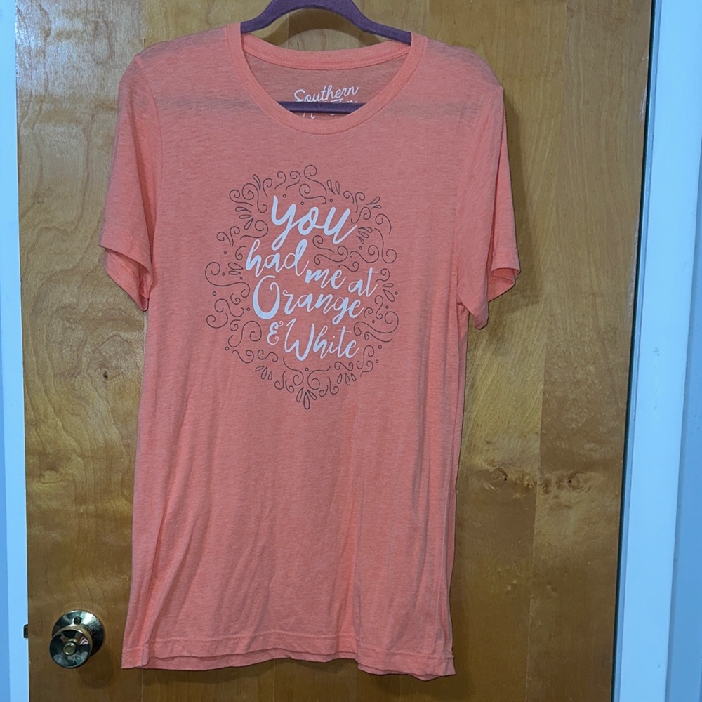 Women's Orange Short Sleeve Tee